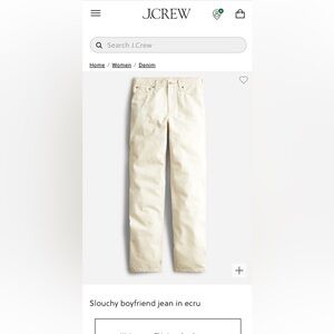 JCrew Slouchy Boyfriend Jean